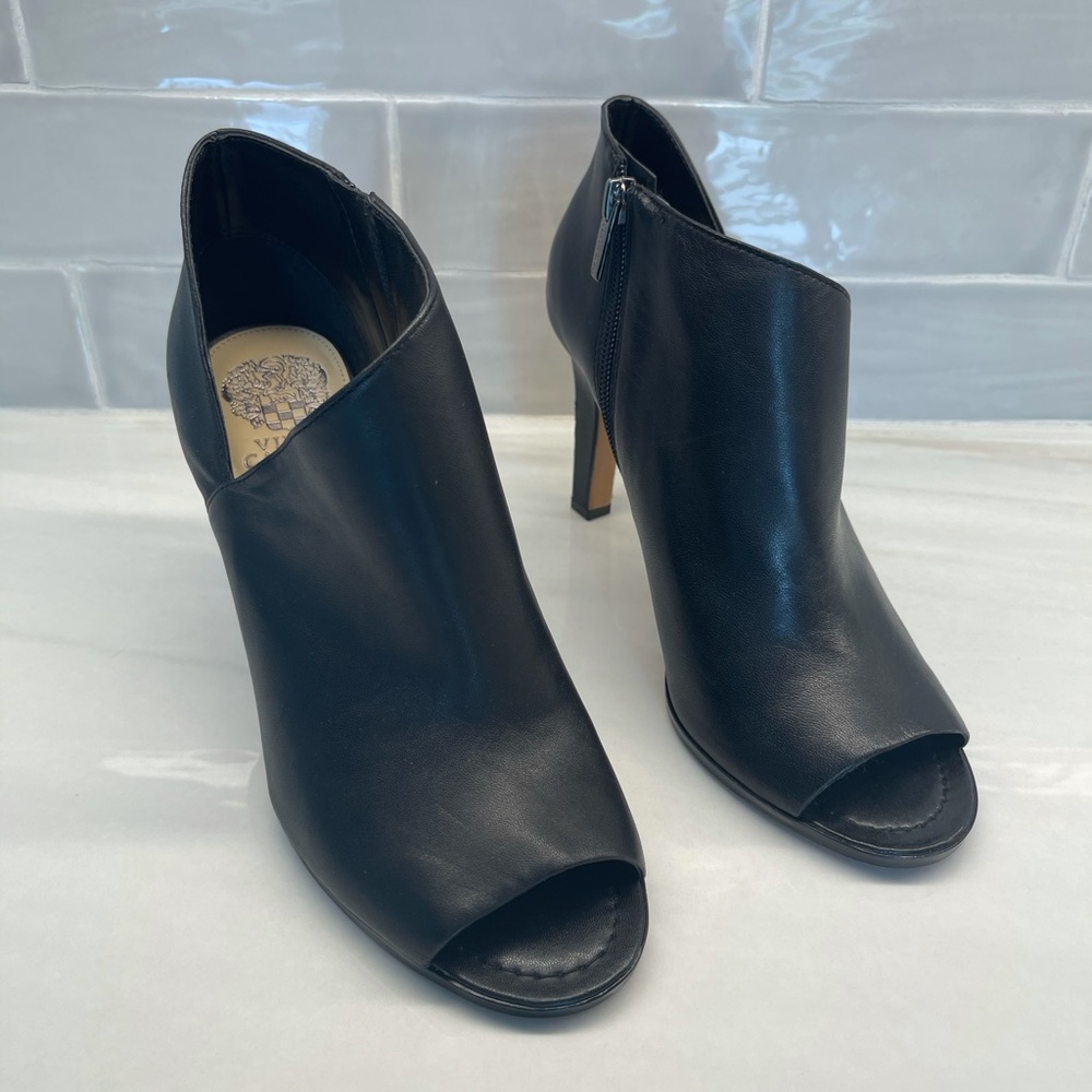 Vince Camuto High Heel Open Toe Booties